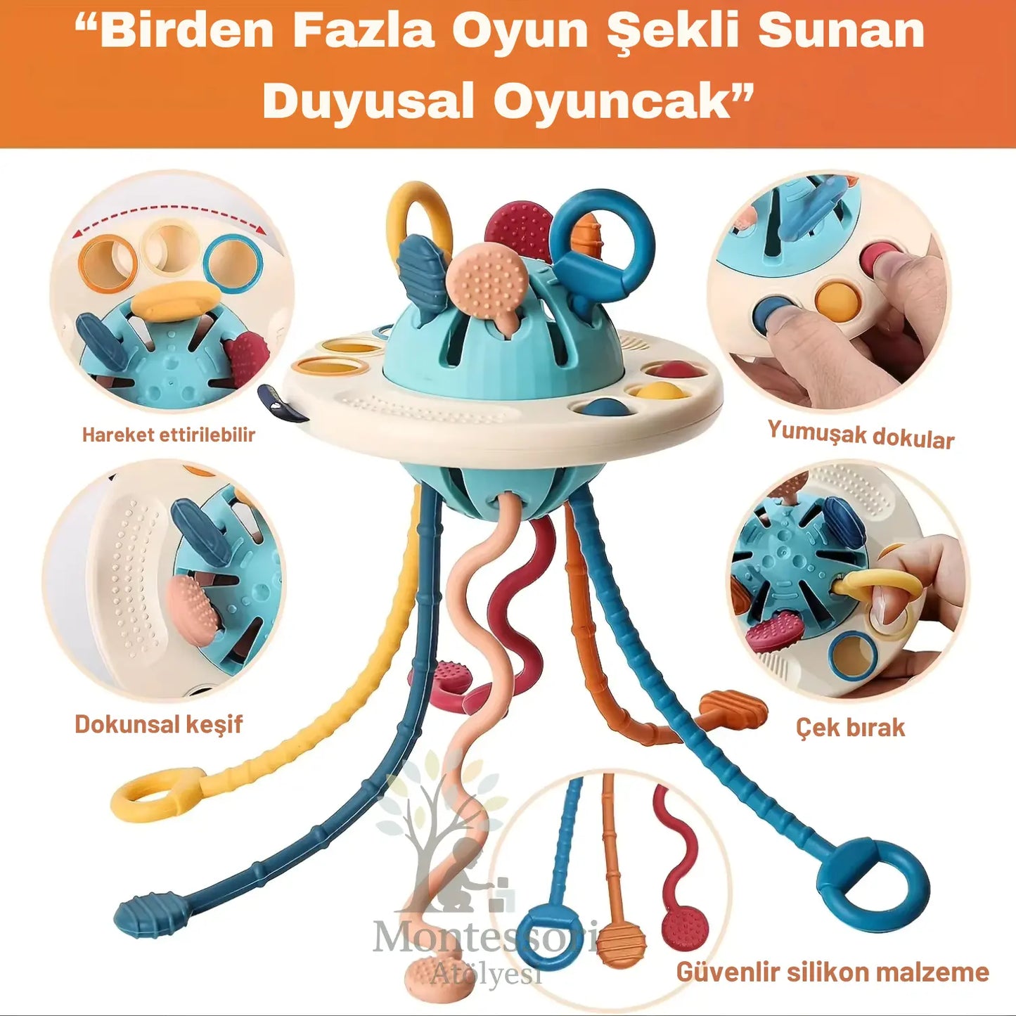 Montessori Silikon Duyusal Oyuncak Montessori Atölyesi