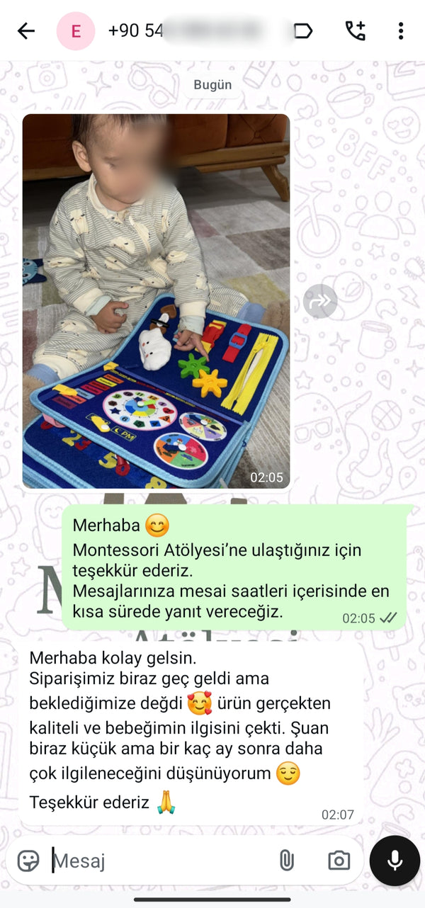 Müşteri mesajı