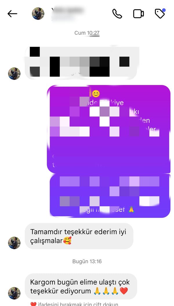 Müşteri mesajı