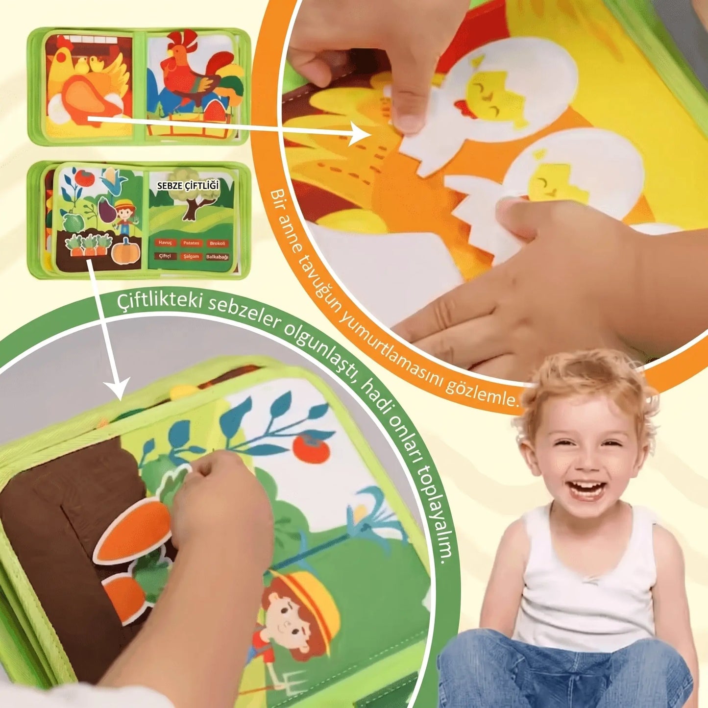 Çiftlik Temalı Montessori Aktivite Çantası