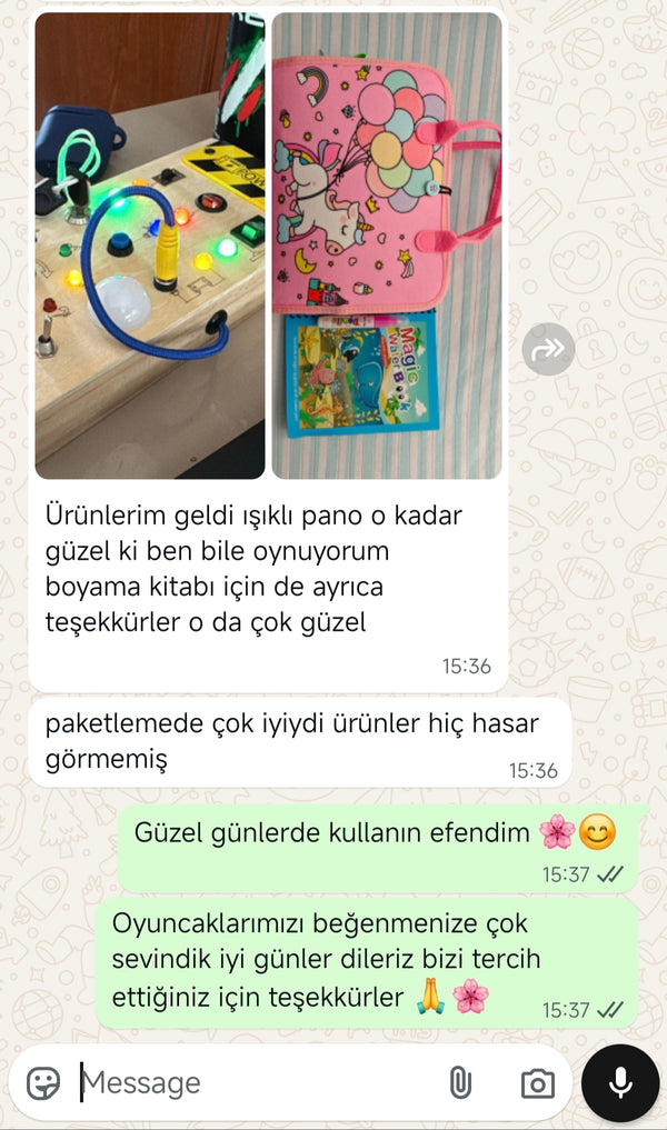 Müşteri mesajı