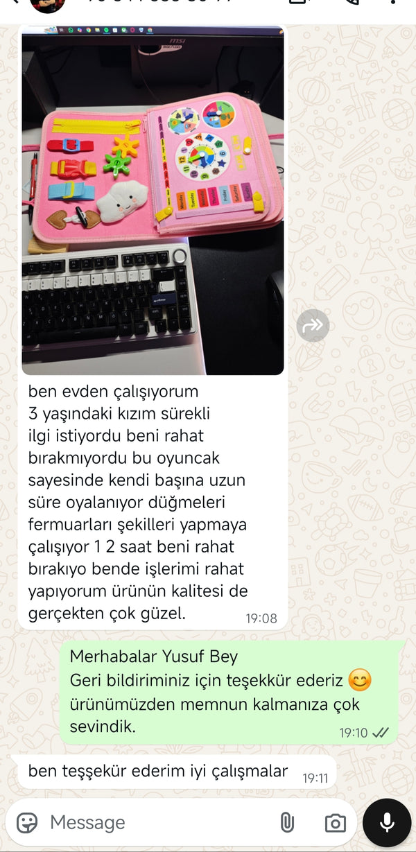 Müşteri mesajı