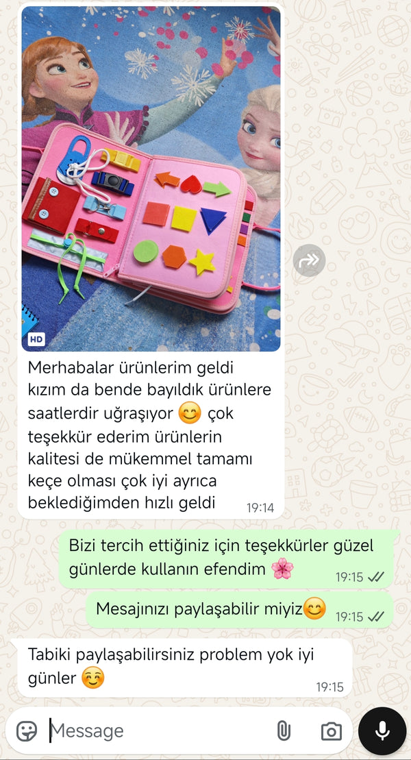 Müşteri mesajı