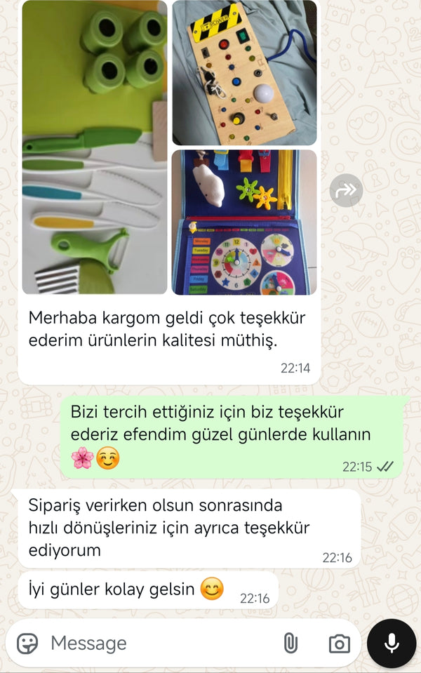 Müşteri mesajı