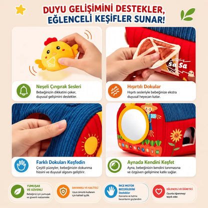 Montessori Peluş Çiftlik Evi Oyun Seti