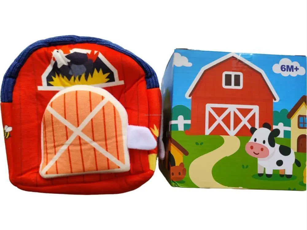 Montessori Peluş Çiftlik Evi Oyun Seti